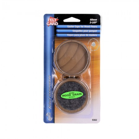 60mm Castor Cups - Felt Base