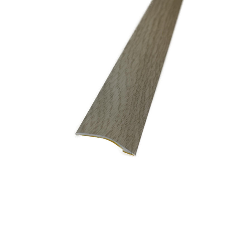 Aluminium Ramp Strip - Light Grey Oak - Self Adhesive