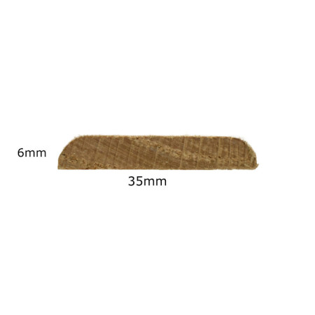 Hardwood Cover Strip 6 x 35mm