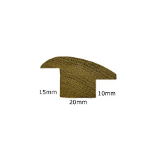 Solid Hardwood Wood-Carpet Strip