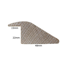 Solid Hardwood Large Ramp Threshold Strip - 22mm rebate