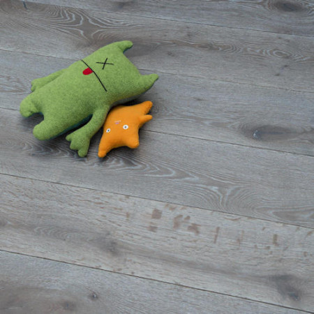 Silver Haze Engineered Stained Oak Plank