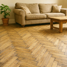 Medium Smoked Tumbled Parquet Blocks